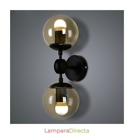 Apliques de pared Bola de cristal Rústico Lodge Metal Apliques de pared Bola de cristal Rústico Lodge Metal