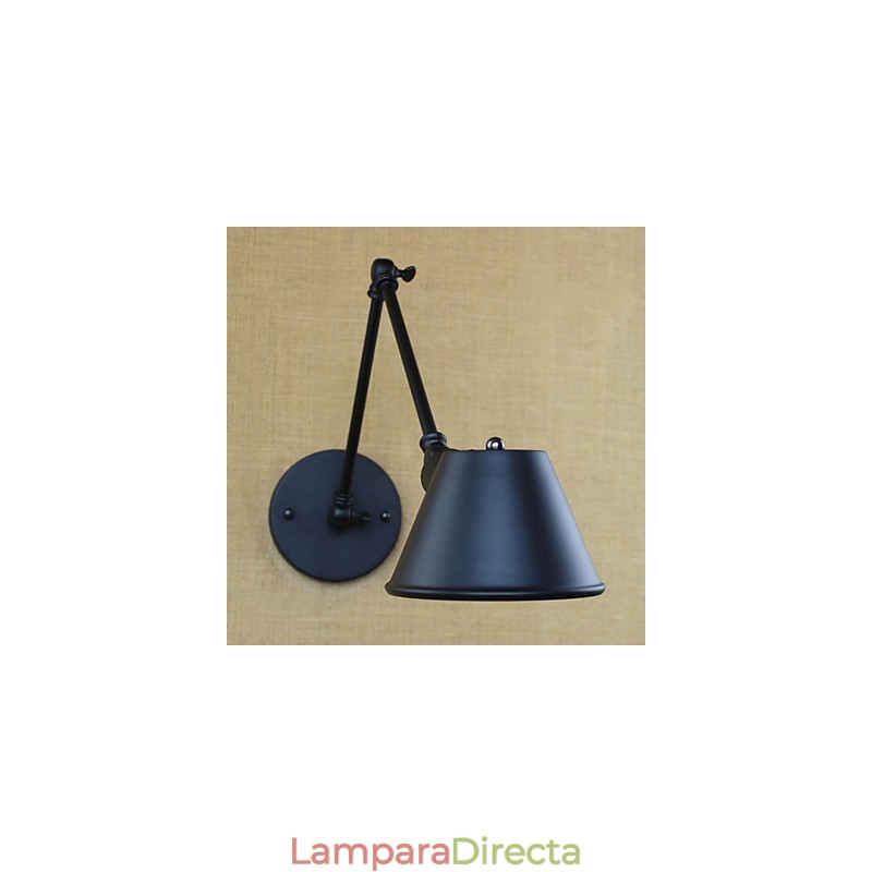 Aplique de pared decorativo de brazo largo con personalidad creativa de aire industrial para bar o cafetería, decorado de forma sencilla