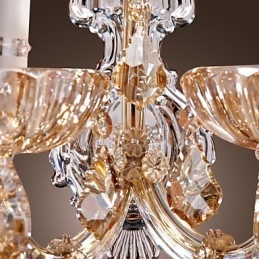 Elegante lámpara de pared de cristal con 2 luces