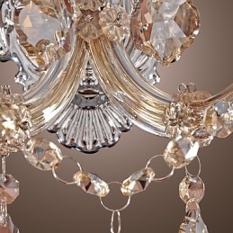 Elegante lámpara de pared de cristal con 2 luces