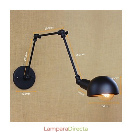 Lámpara de pared de brazo largo estilo industrial retro para pasillo, escaleras, pasillo, hierro forjado, balcón, restaurante y bar. Lámpara de pared de brazo largo estilo industrial retro para pasillo, escaleras, pasillo, hierro forjado, balcón, restaurante y bar.