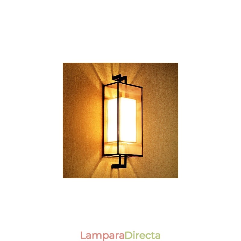 Lámpara de pared de vidrio nórdico rústico retro, aplique de pared para dormitorio, lámpara de pared industrial vintage.