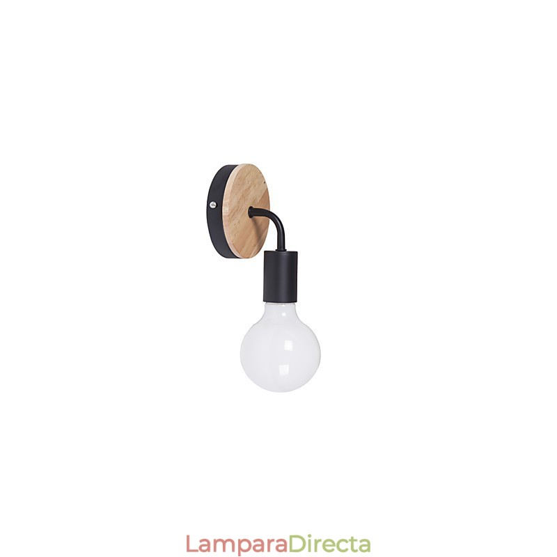 Aplique de pared interior Edison de hierro de 110 V y 220 V para pasillo, escaleras, aplique, bombilla, lámpara, blanco y negro