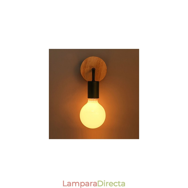 Aplique de pared interior Edison de hierro de 110 V y 220 V para pasillo, escaleras, aplique, bombilla, lámpara, blanco y negro