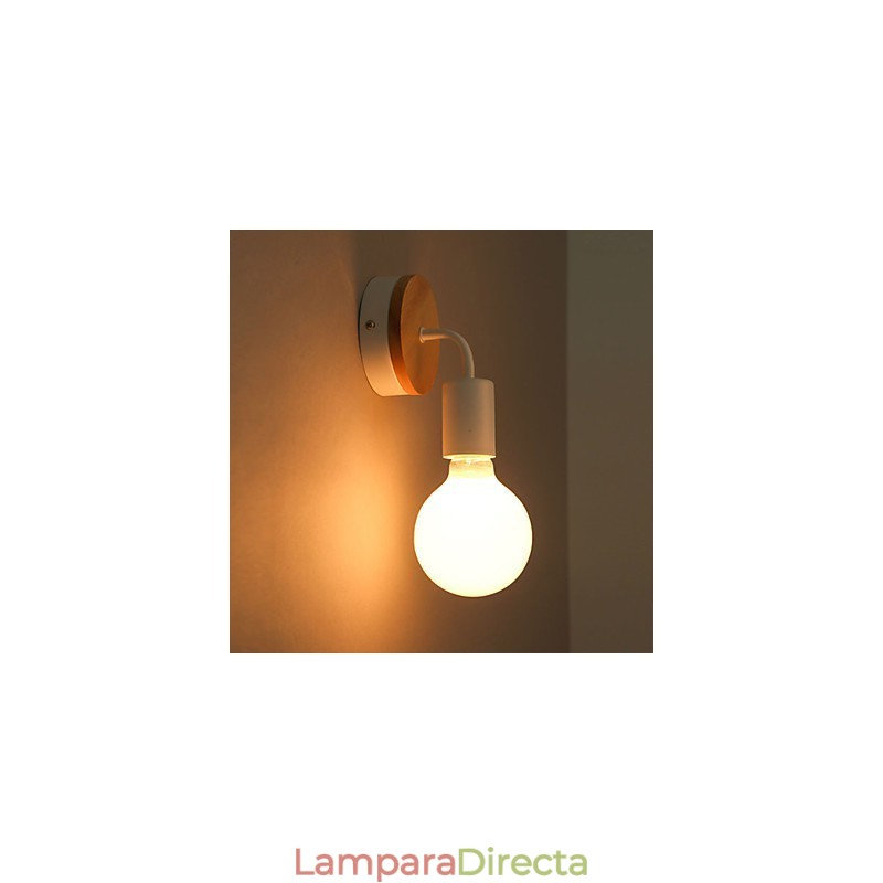 Aplique de pared interior Edison de hierro de 110 V y 220 V para pasillo, escaleras, aplique, bombilla, lámpara, blanco y negro