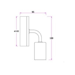 Aplique de pared interior Edison de hierro de 110 V y 220 V para pasillo, escaleras, aplique, bombilla, lámpara, blanco y negro