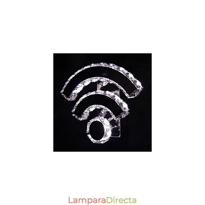 Apliques de pared de cristal con WIFI, cristal, moderno, contemporáneo, para cama, sala de estar, hotel, metal