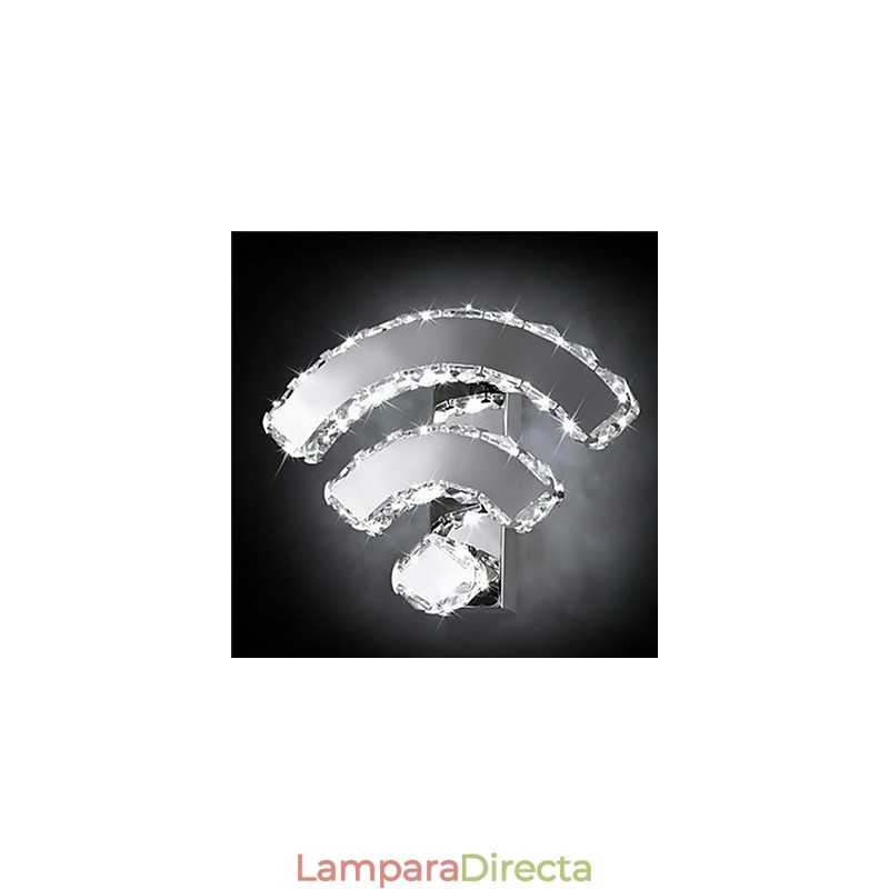 Apliques de pared de cristal con WIFI, cristal, moderno, contemporáneo, para cama, sala de estar, hotel, metal