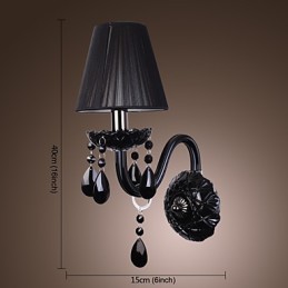 Lámparas de pared de cristal con forma de vela, modernas y contemporáneas.