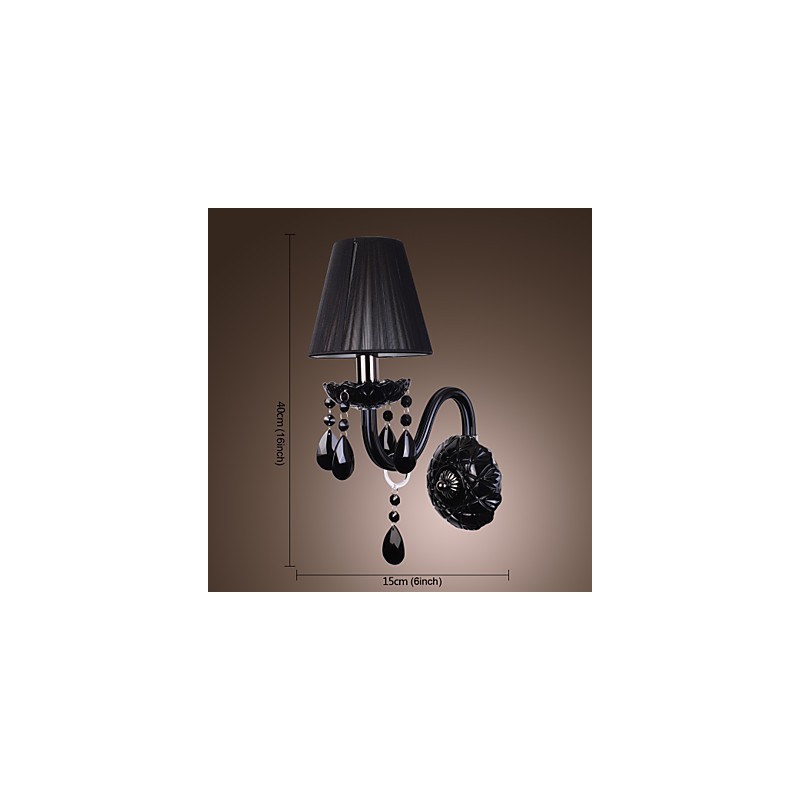 Lámparas de pared de cristal con forma de vela, modernas y contemporáneas.