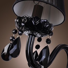 Lámparas de pared de cristal con forma de vela, modernas y contemporáneas.