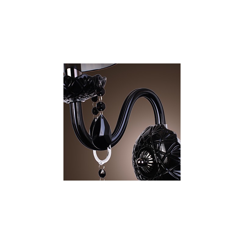 Lámparas de pared de cristal con forma de vela, modernas y contemporáneas.