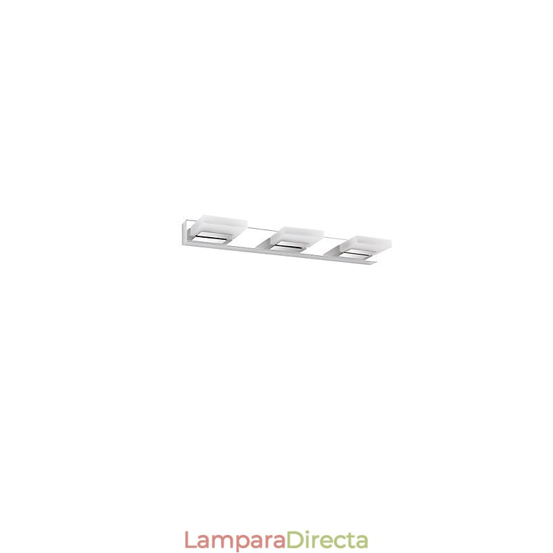 Lámpara de espejo de acero inoxidable y acrílico