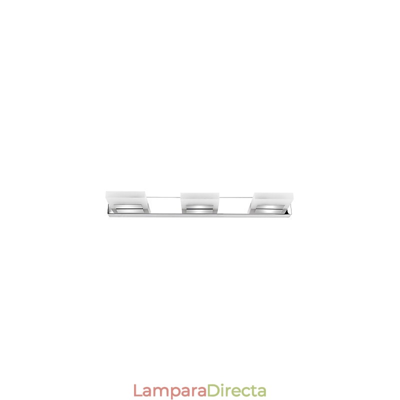 Lámpara de espejo de acero inoxidable y acrílico
