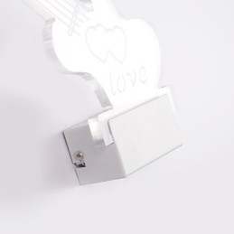 Lámpara de pared acrílica de PVC, moderna y contemporánea, de metal.