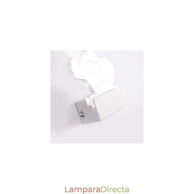 Lámpara de pared acrílica de PVC, moderna y contemporánea, de metal.