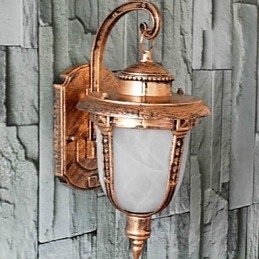 Apliques de pared para exterior tradicionales clásicos de metal