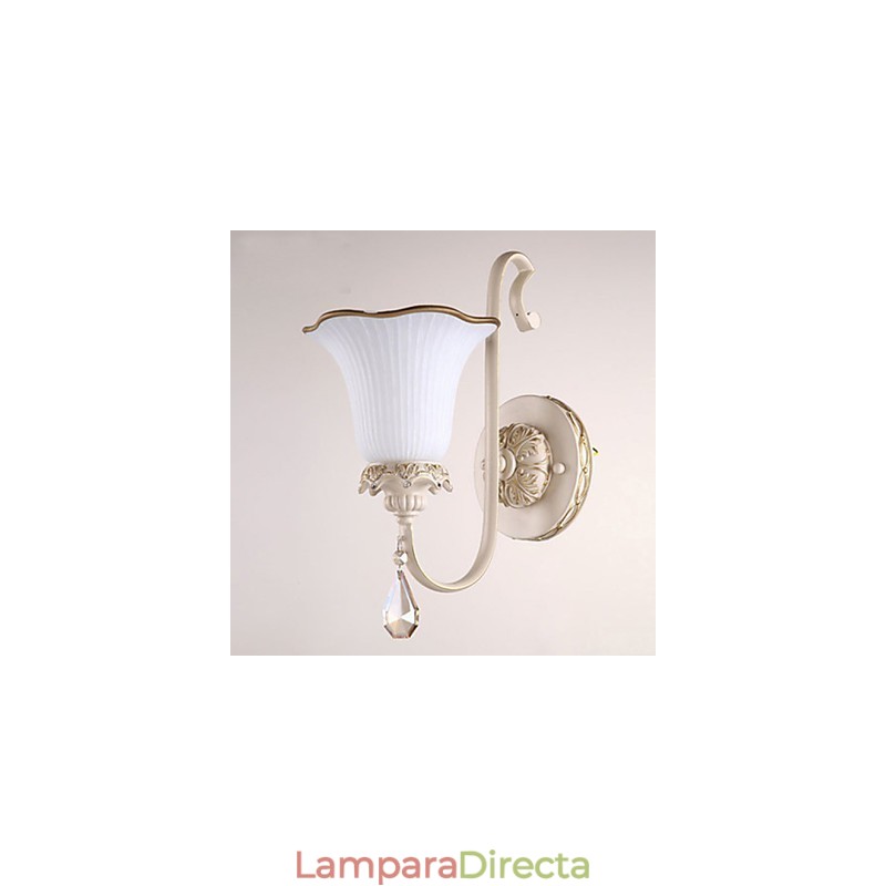 Lámpara de pared para dormitorio de hierro forjado de estilo europeo que restaura formas antiguas.