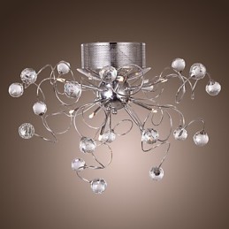 Lámpara de araña de cristal de diseño moderno para sala de estar, 9 luces