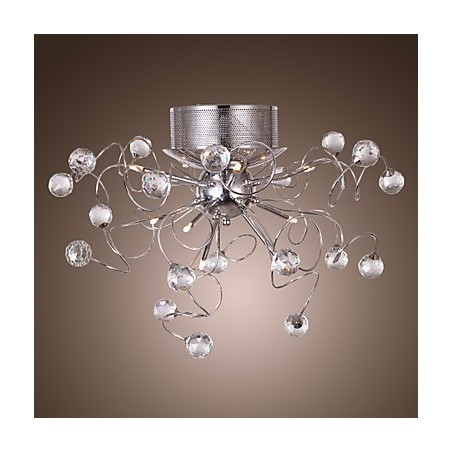 Lámpara de araña de cristal de diseño moderno para sala de estar, 9 luces Lámpara de araña de cristal de diseño moderno para sala de estar, 9 luces