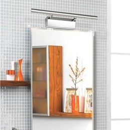 Iluminación de baño moderna contemporánea de metal