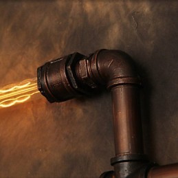 Lámpara de pared Apliques de pared 6 luces Acabado en bronce Estilo industrial Rústico Lodge Metal