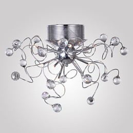 Lámpara de araña de cristal de diseño moderno para sala de estar, 9 luces