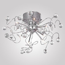 Lámpara de araña de cristal de diseño moderno para sala de estar, 9 luces