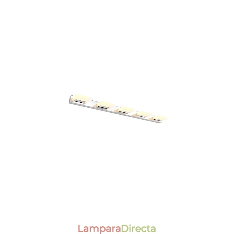 Lámpara de espejo de acero inoxidable y acrílico