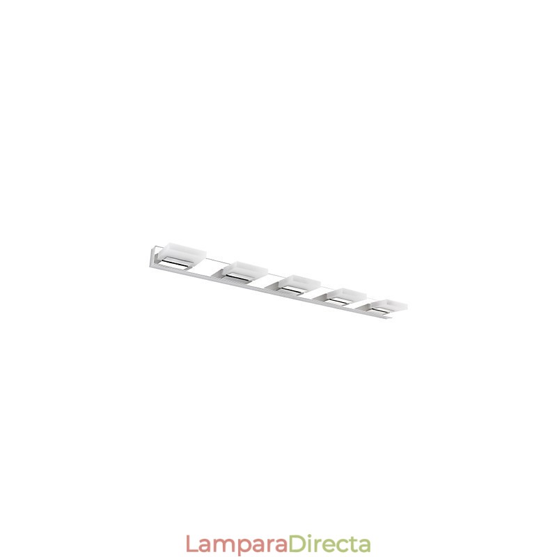 Lámpara de espejo de acero inoxidable y acrílico