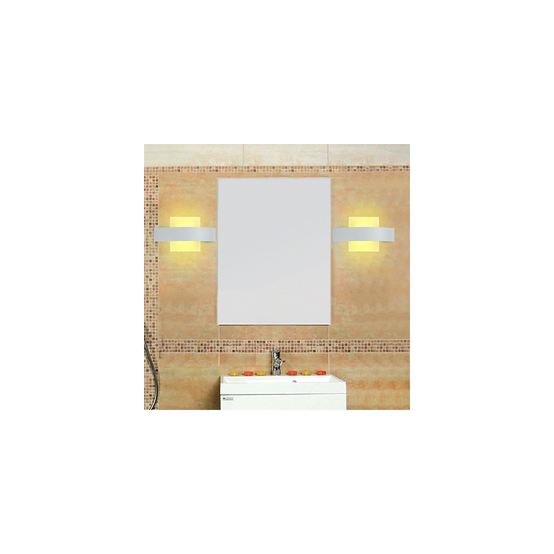 Iluminación de baño Bañadores de pared Apliques de pared de lectura Mini estilo Moderno Contemporáneo Metal