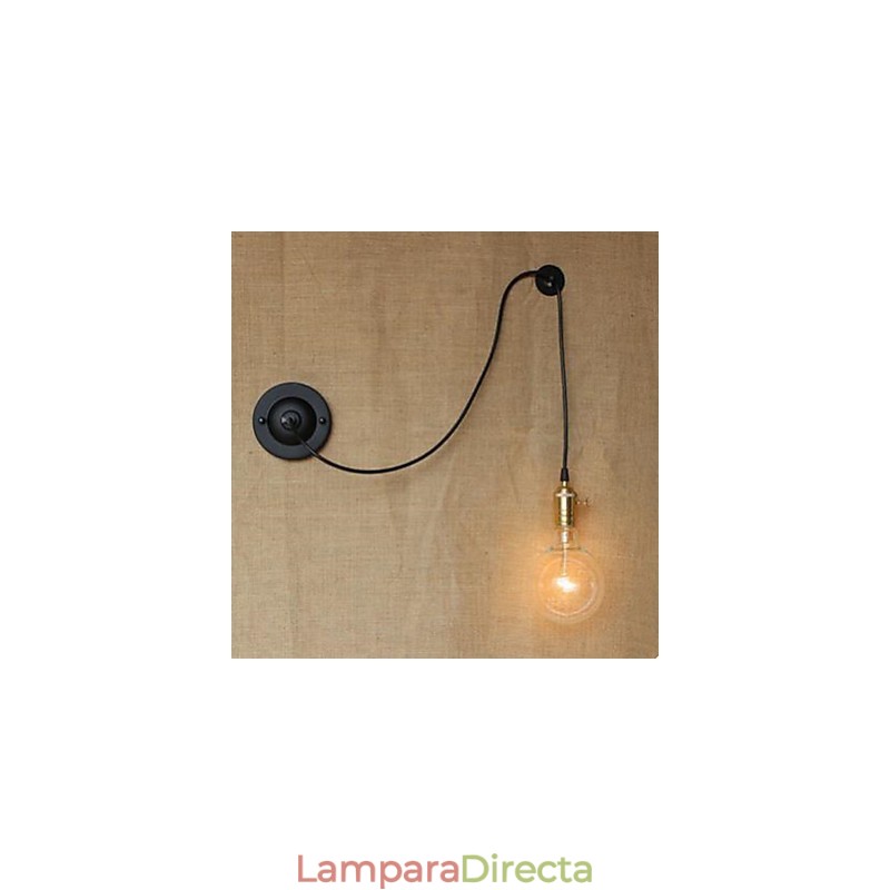 Lámpara de pared con control de arte de control de escalada libre contraída