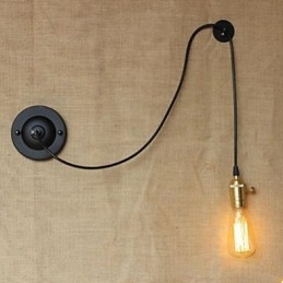 Lámpara de pared con control de arte de control de escalada libre contraída