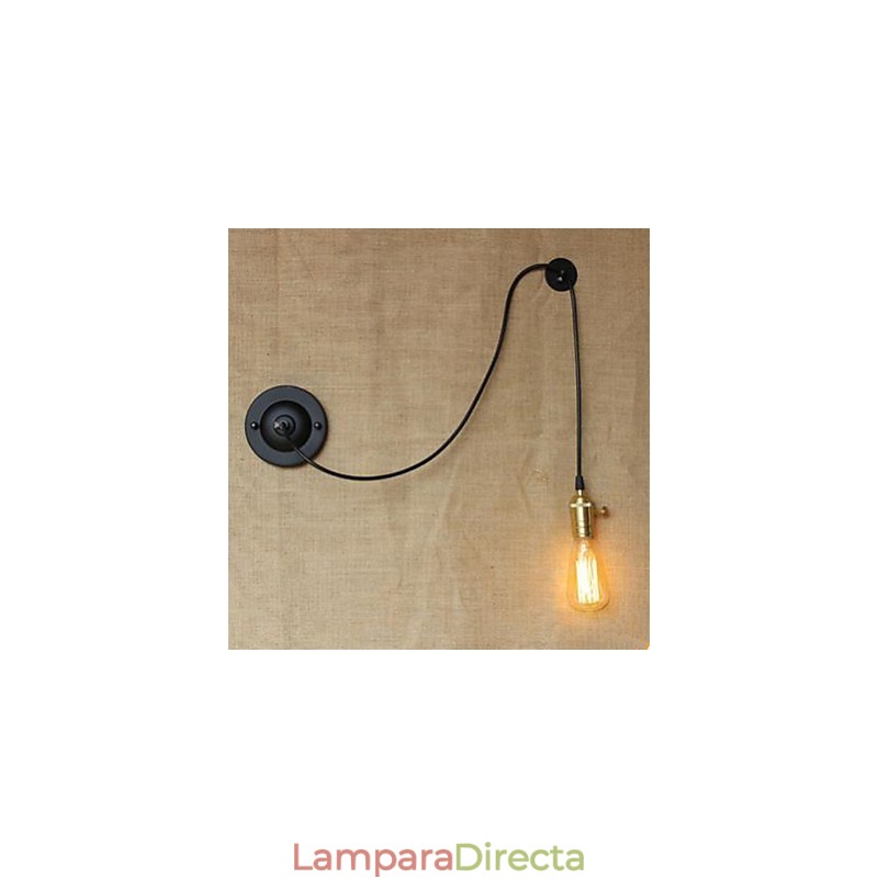 Lámpara de pared con control de arte de control de escalada libre contraída