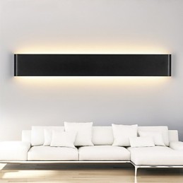 Apliques de pared modernos para interior, color blanco y negro, 72 cm