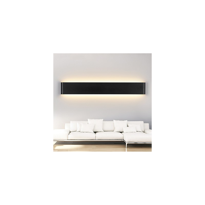 Apliques de pared modernos para interior, color blanco y negro, 72 cm
