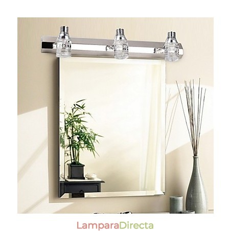 Lámpara de pared moderna con pantalla de burbujas de vidrio, estilo espejo frontal Lámpara de pared moderna con pantalla de burbujas de vidrio, estilo espejo frontal
