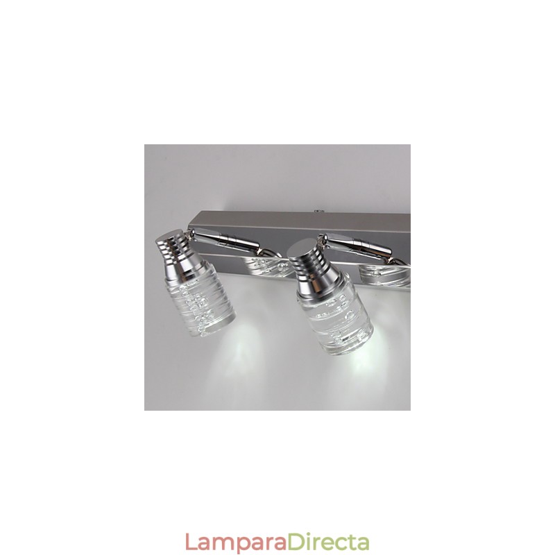 Lámpara de pared moderna con pantalla de burbujas de vidrio, estilo espejo frontal