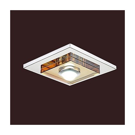 Lámpara de techo de cristal ámbar de 1 luz empotrada Lámpara de techo de cristal ámbar de 1 luz empotrada