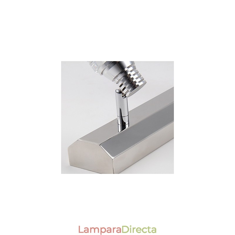 Lámpara de pared moderna con pantalla de burbujas de vidrio, estilo espejo frontal