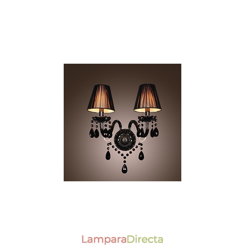 Lámparas de pared de cristal con forma de vela, modernas y contemporáneas.