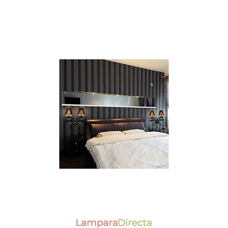 Lámparas de pared de cristal con forma de vela, modernas y contemporáneas.