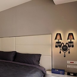 Lámparas de pared de cristal con forma de vela, modernas y contemporáneas.