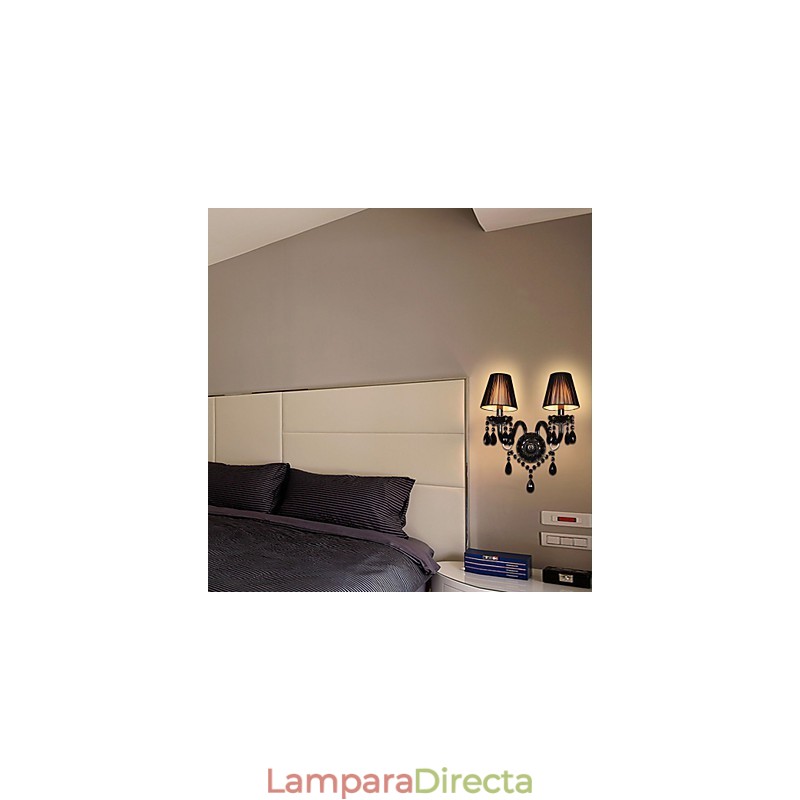 Lámparas de pared de cristal con forma de vela, modernas y contemporáneas.