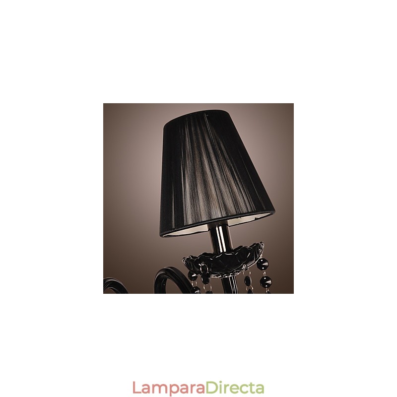 Lámparas de pared de cristal con forma de vela, modernas y contemporáneas.