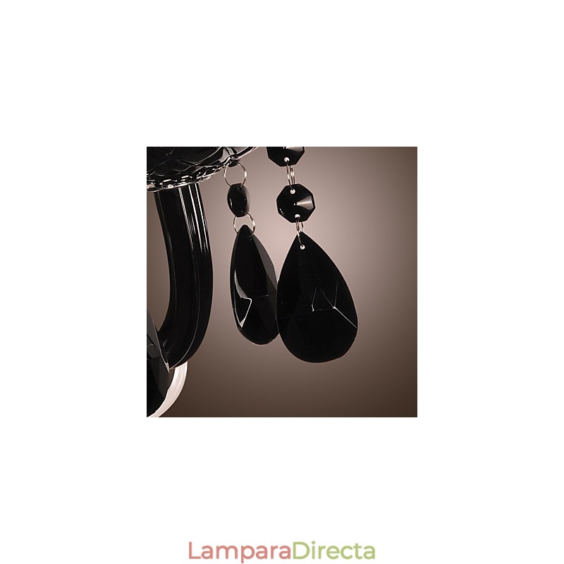 Lámparas de pared de cristal con forma de vela, modernas y contemporáneas.