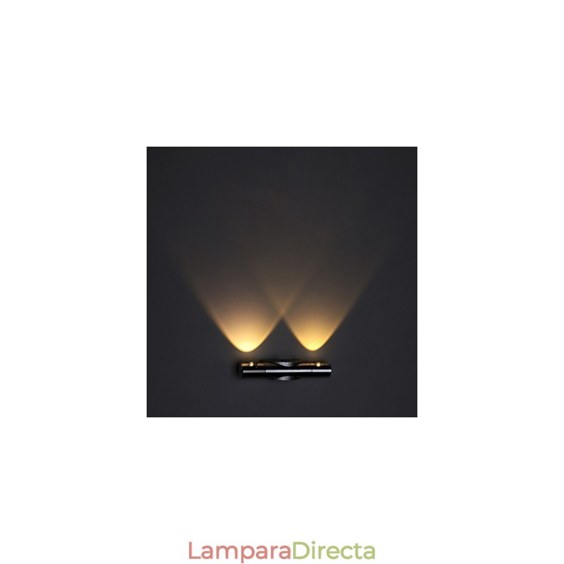 Lámpara de pared moderna con luz dispersa, diseño de ciencia ficción