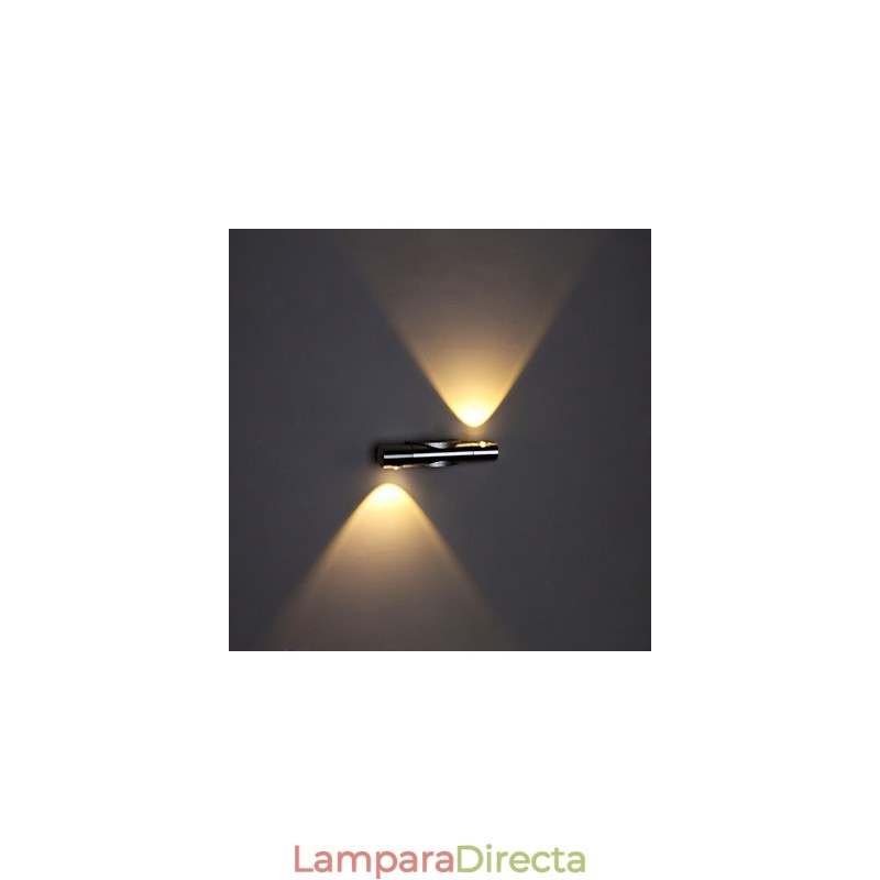 Lámpara de pared moderna con luz dispersa, diseño de ciencia ficción