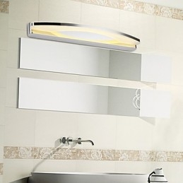 Iluminación de baño moderna y contemporánea, aplique de pared de metal de 180 cm de largo
