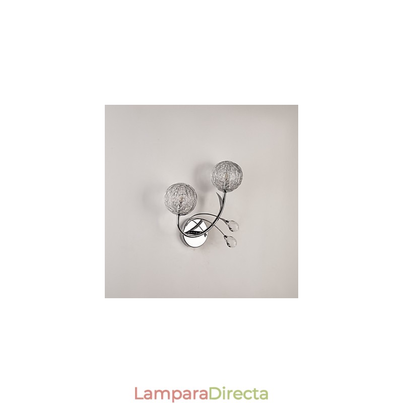 Apliques de pared de cristal estilo mini, modernos y contemporáneos de metal.